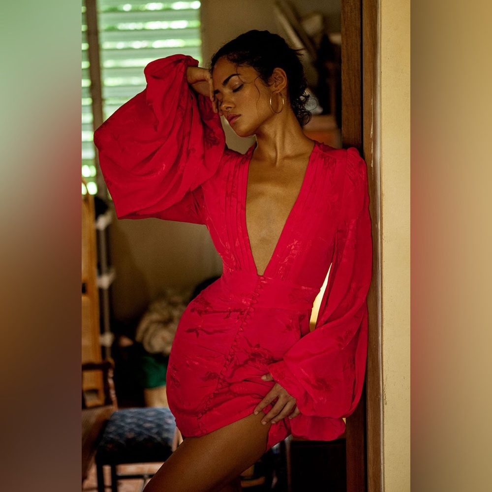 Rat & Boa ISABELLA RED Dress (S)